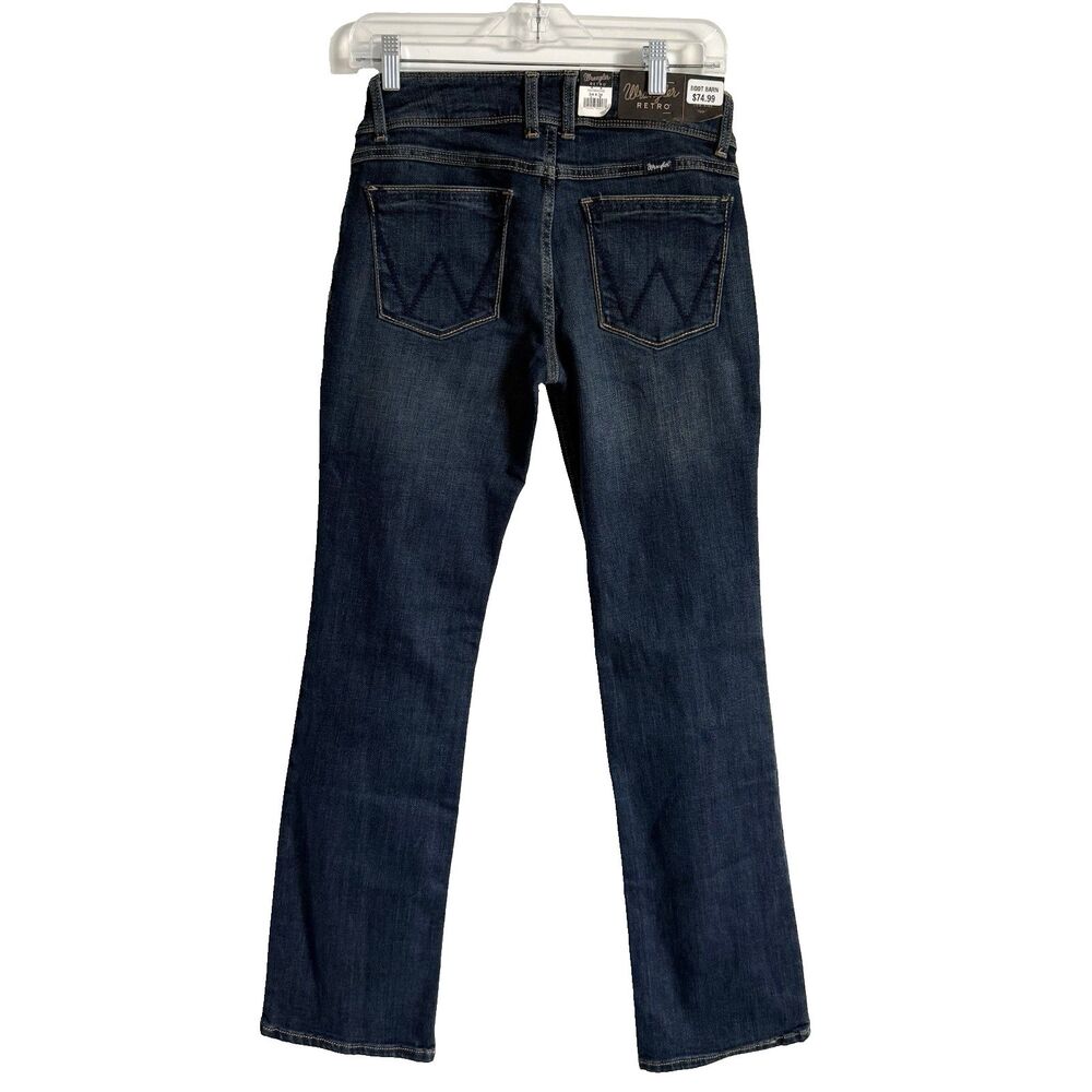 Wrangler Retro Sadie Bootcut Jeans Womens Size 3/4x 34 Denim Stretch Low Rise